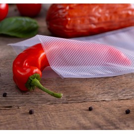 Evavac - Vacuum Bags 20 x 25 cm Pack of 100 Vacuum Bags Food, Textured PA/PE Film -40 °C to +70 °C, Vacuum Bags with Oeko-Tex Certificate, Perfect for Sous Vide, Foil Bags