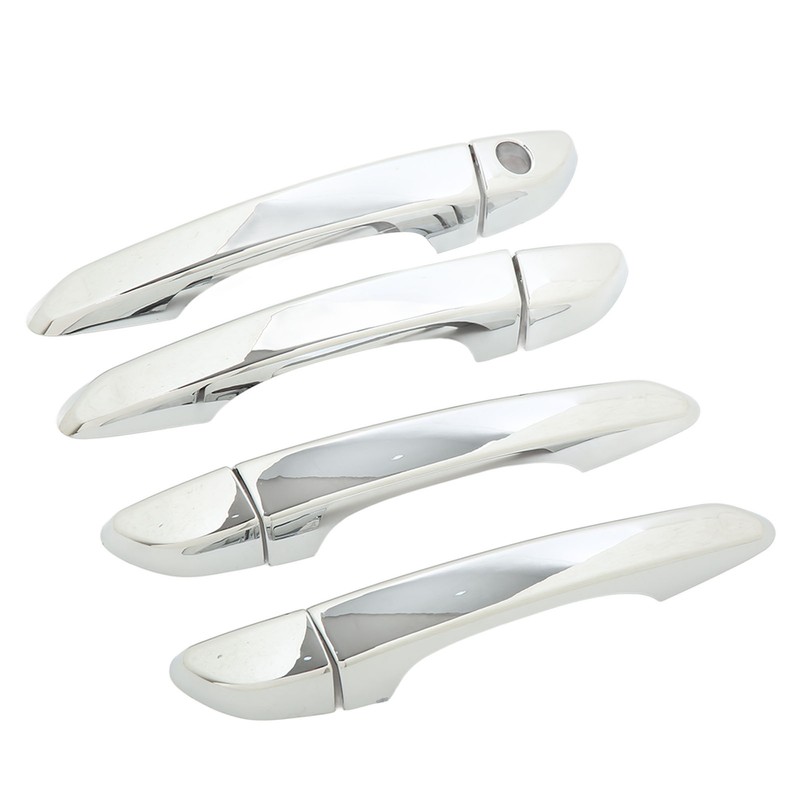 Car Outside Door Handle Cover with Caps Mirror Chrome Replacement