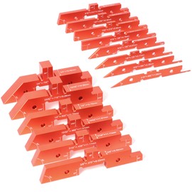 GAINNEER Router Table Setup Bars - 14 Pcs Precision Woodworking Height, Depth & Angle Gauge for Table Saws, All Aluminum Alloy & Each in Different Thickness