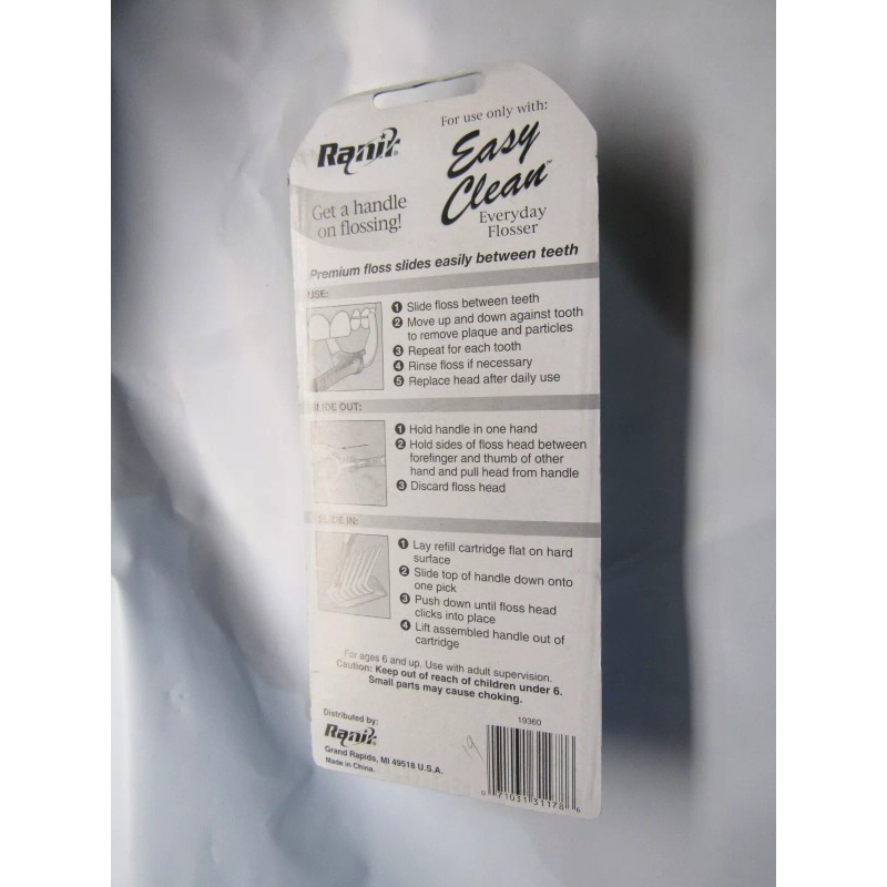 TopCare Lot of 2 Easy Clean Flosser Refill Packs of