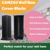 GAMZAU Baseboard Corner Blocks 4inch Height, Self Adhesive 3 Inside