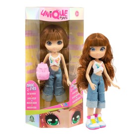 Giochi Preziosi Unique Eyes Doll 25 cm - Butterfly Collection - Sophia, with a view of you follows the eyes, with clothes, spring, summer, toy for children from 3 years, MYM444