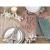 SARO LIFESTYLE Melaya Collection Shimmering Woven Nubby Table Placemats (Set