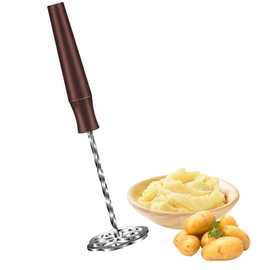 Joyeee Mash Potatoes Masher, Stainless Steel Potato Masher Non Scratch, Sturdy Metal Mashing Potato Press Utensil Rust-Proof Professional Durable Kitchen Appliances and Gadgets