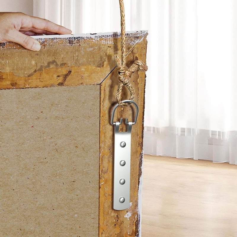 2 PCS Heavy Duty Picture Hangers Large D-Ring Hanger for