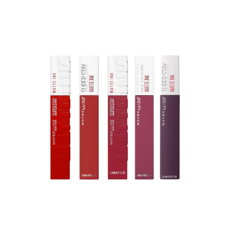 Maybelline 5 pack labiales liquidos matte larga duracion superstay matte
