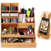 Homheal Organizador De Escritorio Madera Oficina Con Cajonera