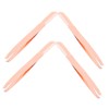 WOONEKY 4pcs Stainless Steel Eyelash Tweezers with Comb Precision Eyebrow