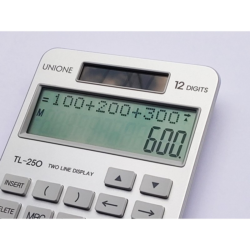 New, Two Line Display, Desktop Calculator. History Function- 30 Memories,