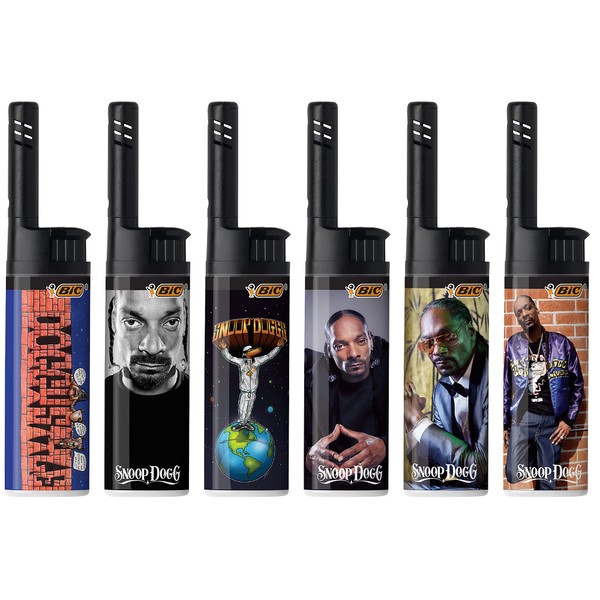 BIC EZ Reach Lighter, Snoop Dogg, 6-Pack, Assortment of Designs May Vary