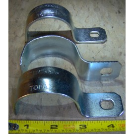 Topaz 2" One Hole Metal Steel STRAPS 3 count 2" Conduit Electrical Strap EMT TOPAZ 516