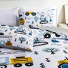 NTBED Construction Truck Twin Comforter Set for Boys Kids Forest