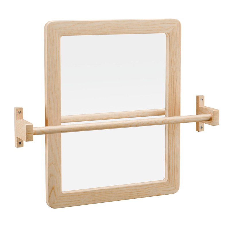 Ogears Montessori Baby Pull Up Bar, Montessori Small Mirror is