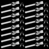 16 Pack Sliding Glass Door Ratchet Lock With Alike Keys,