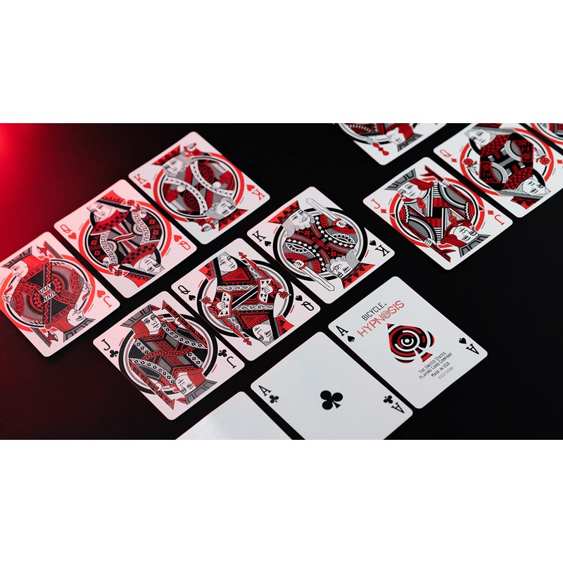 Bicycle Hypnosis Specialty Playing Cards, Red, Black, White Playing Card