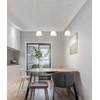 Kiven 3-Lights H-Type Track Light, Dimmable Track Mount Pendant Lighting