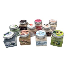 6 Exfoliantes En Crema Con Aroma Para Cara Y Cuerpo Cafe Rosas Mora Azul Naranja Savila                                                               