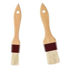 2PCS Pastry Brushes – Basting Brushes for Cooking, Grilling, Baking – Non-Shedding BBQ Brush Set for Marinades, Butter, Sauces & Kitchen Use