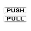 Push Pull 6" Door Horizontal Sticker Decal Restaurant Business Office