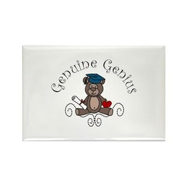 CafePress Genuine Genius Magnets Rectangle Magnet (100 pack)