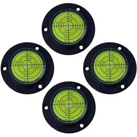 50MM 4 Packs Universal Level Instrument Horizontal Bead Horizontal Instrument Horizontal Bubble Level Belt Positioning Hole Through（50x13mm）