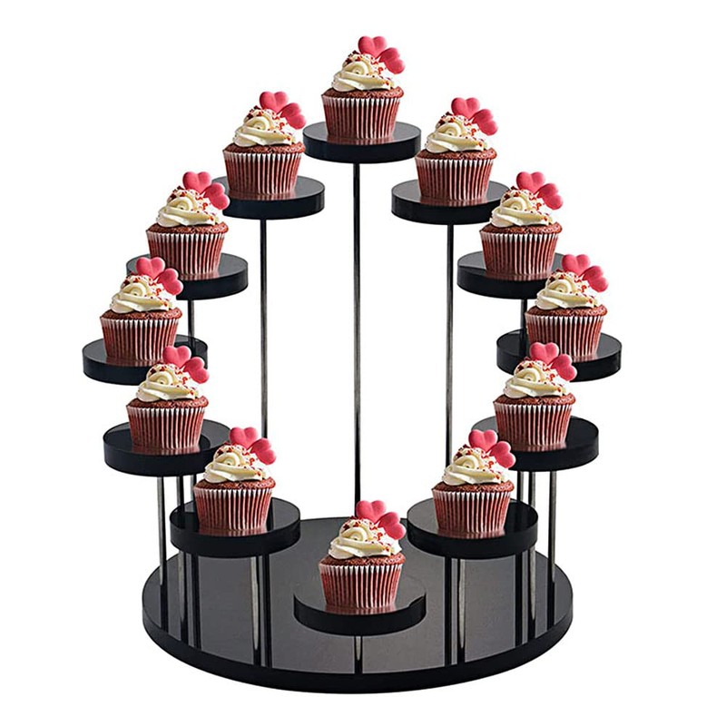 12 Tier Acrylic Display Stand,Multi-layer round jewelry display table,for Pop