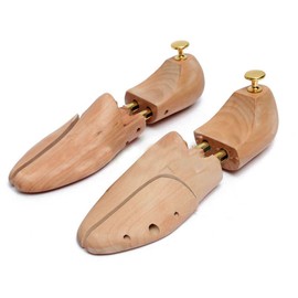 OZSTOCK® Adjustable Men Women Cedar Wooden Shoe Tree Shaper Keeper Wood (UK 5-6 / EU 37-38)