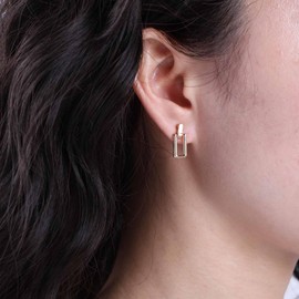 Cybche Boho Square Hoop Earrings Gold Square Bar Stud Earrings Rectangle Dangle Earrings Hollow Square Drop Earrings Minimalist Geometric Dangle Drop Earrings Jewelry for Women and Girls