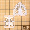 Set of 2 Respiratory Themed Cookie Cutters (Designs: Lungs and