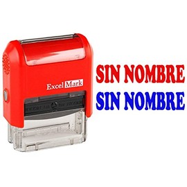 ExcelMark Self-Inking Rubber Teacher Grading Stamp - Sin Nombre