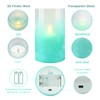 Crystal Club Flickering Flameless Candles with Timer, Real Wax Glass