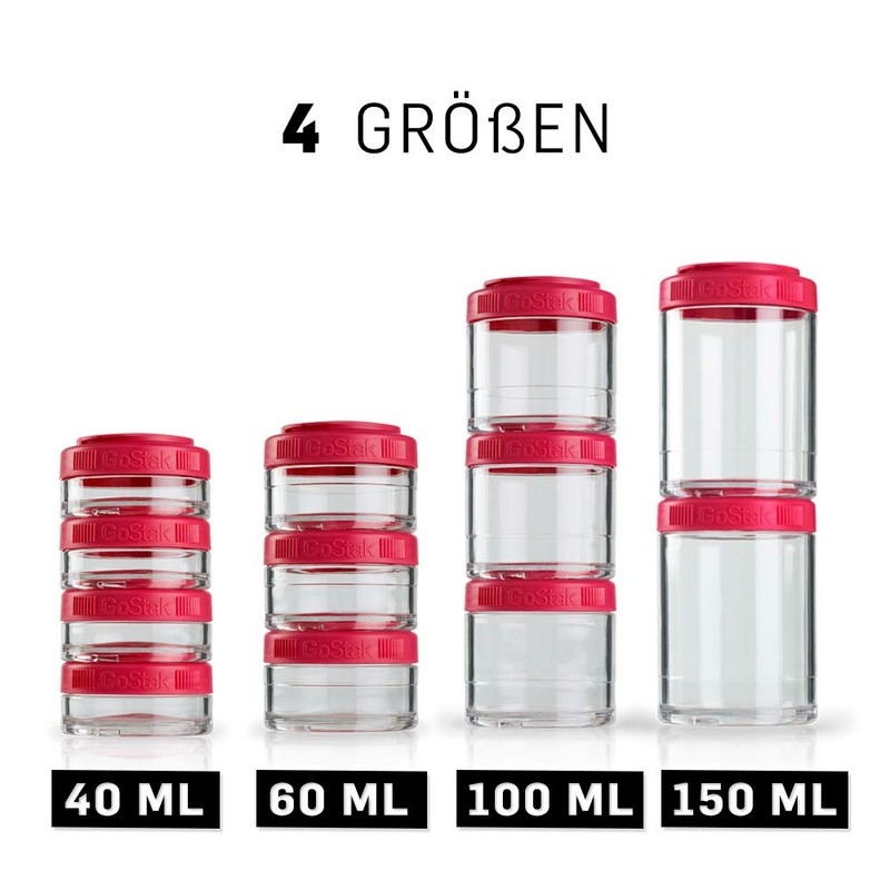 BlenderBottle GoStak container for storing protein powder vitamins and more