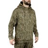 Mossy Oak Mens Camo Hunting Hoodie Performance Fleece, Bottomland, 3X