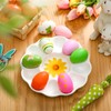 LOYIM Ceramic Deviled Egg Platter Easter Egg Holder 12 Holes