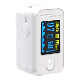 ComDent Finger Fingertip Blood Oxygen Meter SPO2 OLED Pulse Heart Rate Monitor Oximeter in BLACK/WHITE color