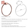 GAKIN Towel Holder Bathroom Rose Gold Zinc Alloy Rack Modern