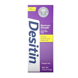 DESITIN Maximum Strength Original Diaper Rash Paste 3-Piece Variety Sizes 4 oz, 2 oz, 1 oz Bundle Pack