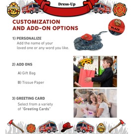 DolliBu Wild Grey Spotted Stingray Firefighter Stuffed Animal with Name Personalization - Stingray with Red Fireman Hat with Fire Department Patch, Fire Fighter Doll Plush Toy for Kids - 18.5 Inch