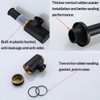 RANDOM Black Brass Bottle P Trap Kit Contemporary Round Bottle