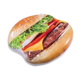 Intex Juicy Hamburger Inflatable Island, 53" X 50" X 9"