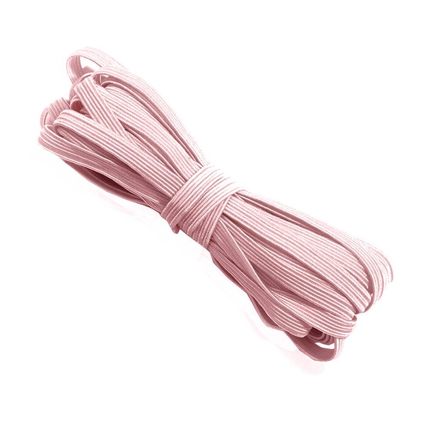 Trimming Shop Pink 5 Metres - 5mm Flat Elastic Cord