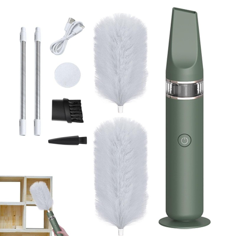 Electric Feather Duster | Adjustable Spin Feather Duster | Feather