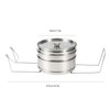 Stainless Steel Steamer Set, Stackable 3-Tier Cookware Set, Multi Cooker