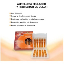 Caja Ampolletas Teñido Anven Revive Sellador Color C/10pzas