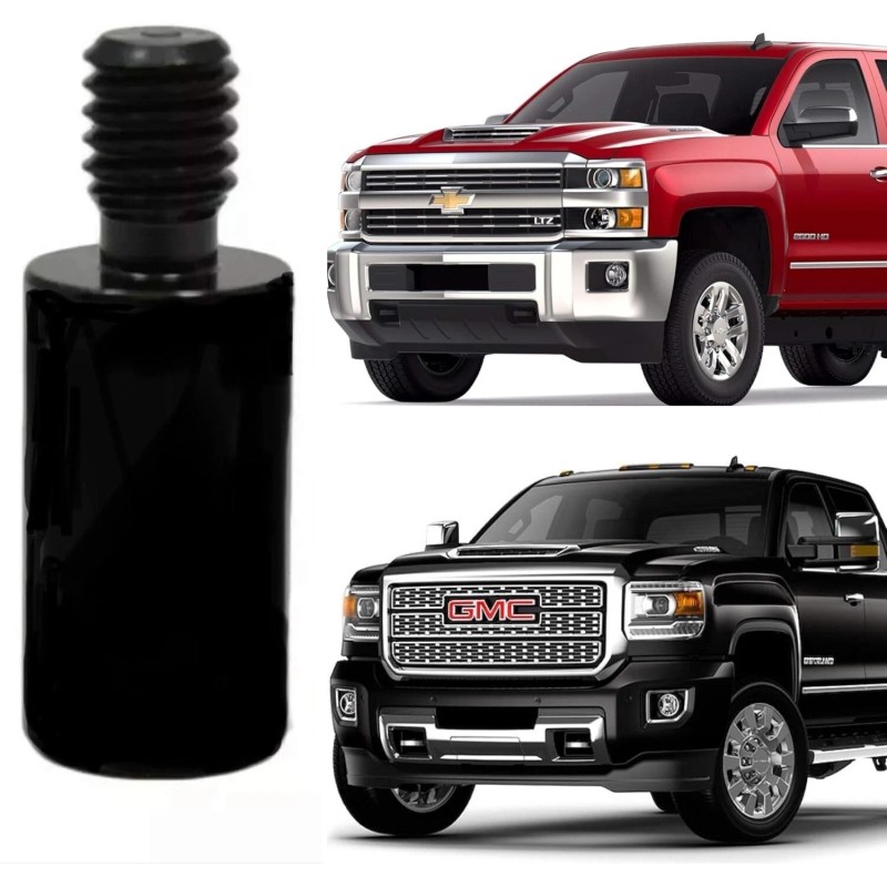 VMS 13 Inch Spike Silver Antenna for Chevy Silverado GMC