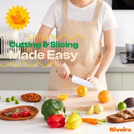 Riveira Maple Wood Cutting Board – Gourmet Maple Grandeur: 24 x 18 Wooden Cutting Board – Natural Wooden Cutting Boards For Kitchen Decorative – Innovative Juice Grooves Maple Wooden Chopping Board