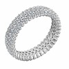 LOMBARDY JEWELRY Genuine Solid 925 Sterling Silver All-Around Eternity Band