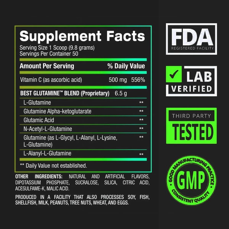 Bpi Sports Glutamina En Polvo 6 Formas Vitamina C