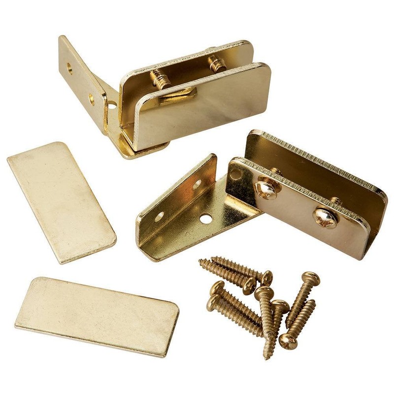 Glass Door Pivot Hinge - Black (Pair)