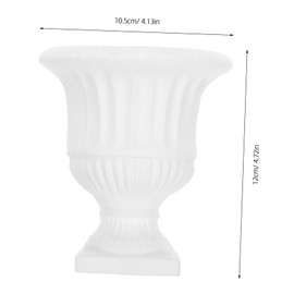 ULTECHNOVO Vintage Wall Mounted Flower Holder Rustic Gypsum Half Vase for Aesthetic Home Decor Lightweight Planter for Farmhouse Unique Decorative Sculpture